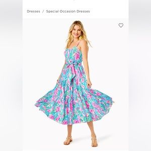 Lilly Pulitzer Edith MIDI Dress NWT SIZE 0 Currently $248